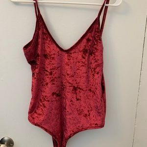Velvet bodysuit